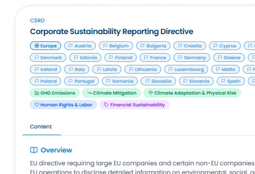 Image: Regulatory Navigator | Simplify Sustainability Compliance | Novata