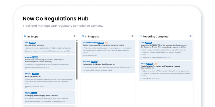Image: Regulatory Navigator | Simplify Sustainability Compliance | Novata
