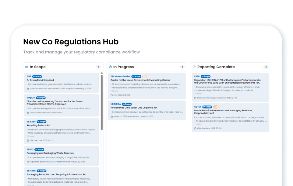 Image: Regulatory Navigator | Simplify Sustainability Compliance | Novata