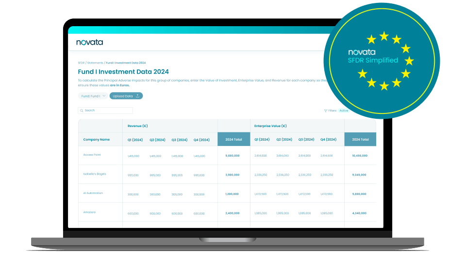 Image: SFDR Solutions | PAI Statement Builder | Classification Readiness