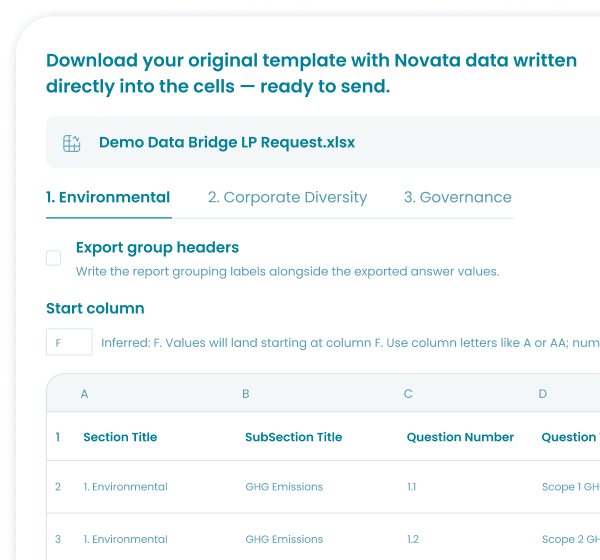 Image: ESG LP Reporting Software for Private Markets | Novata